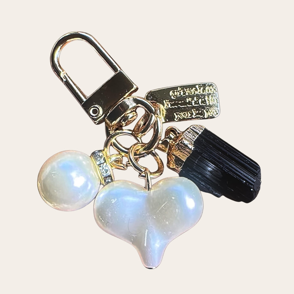 Elegant Keychain with Crystal & Bag Accessory