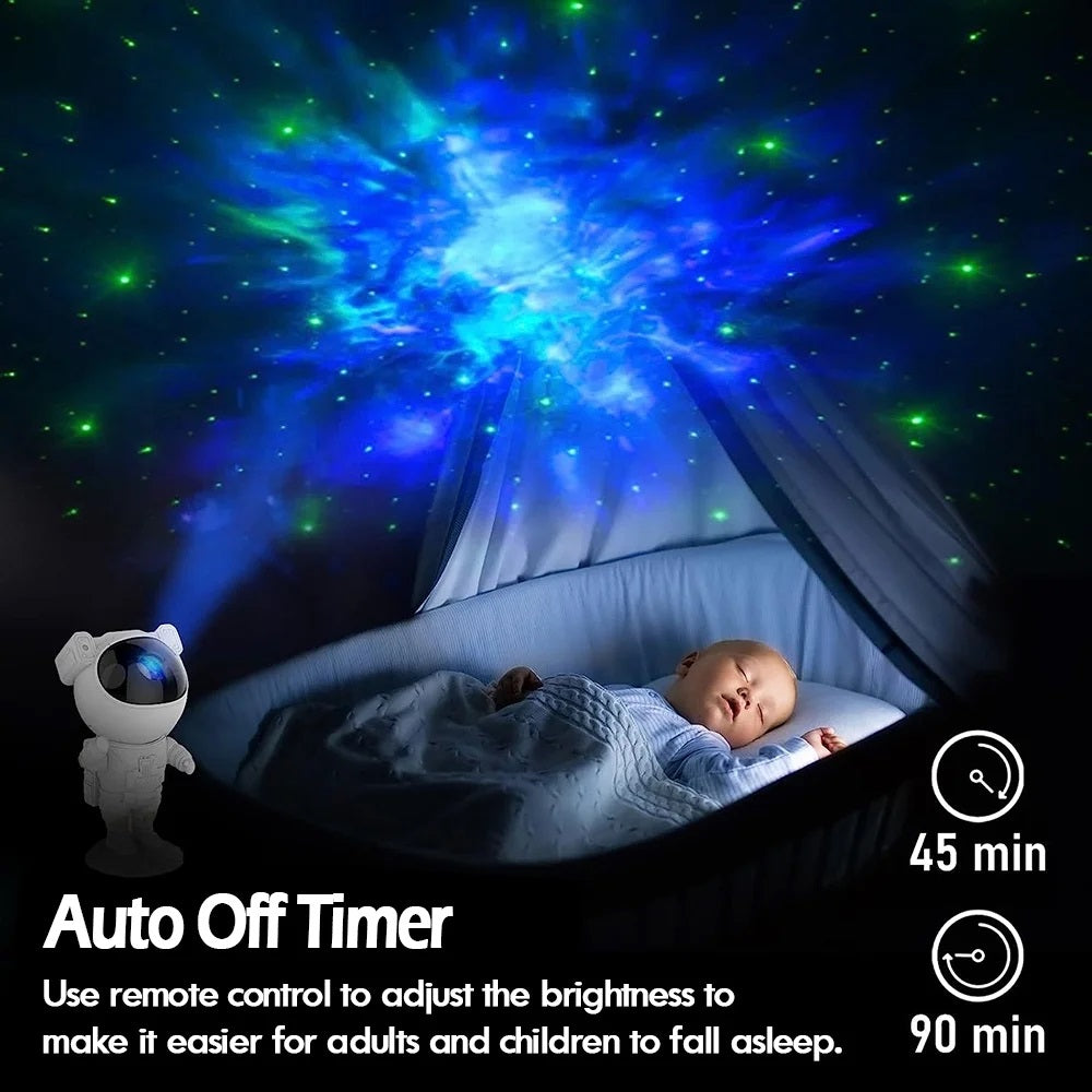 Astronaut Galaxy Projector Lamp with Remote