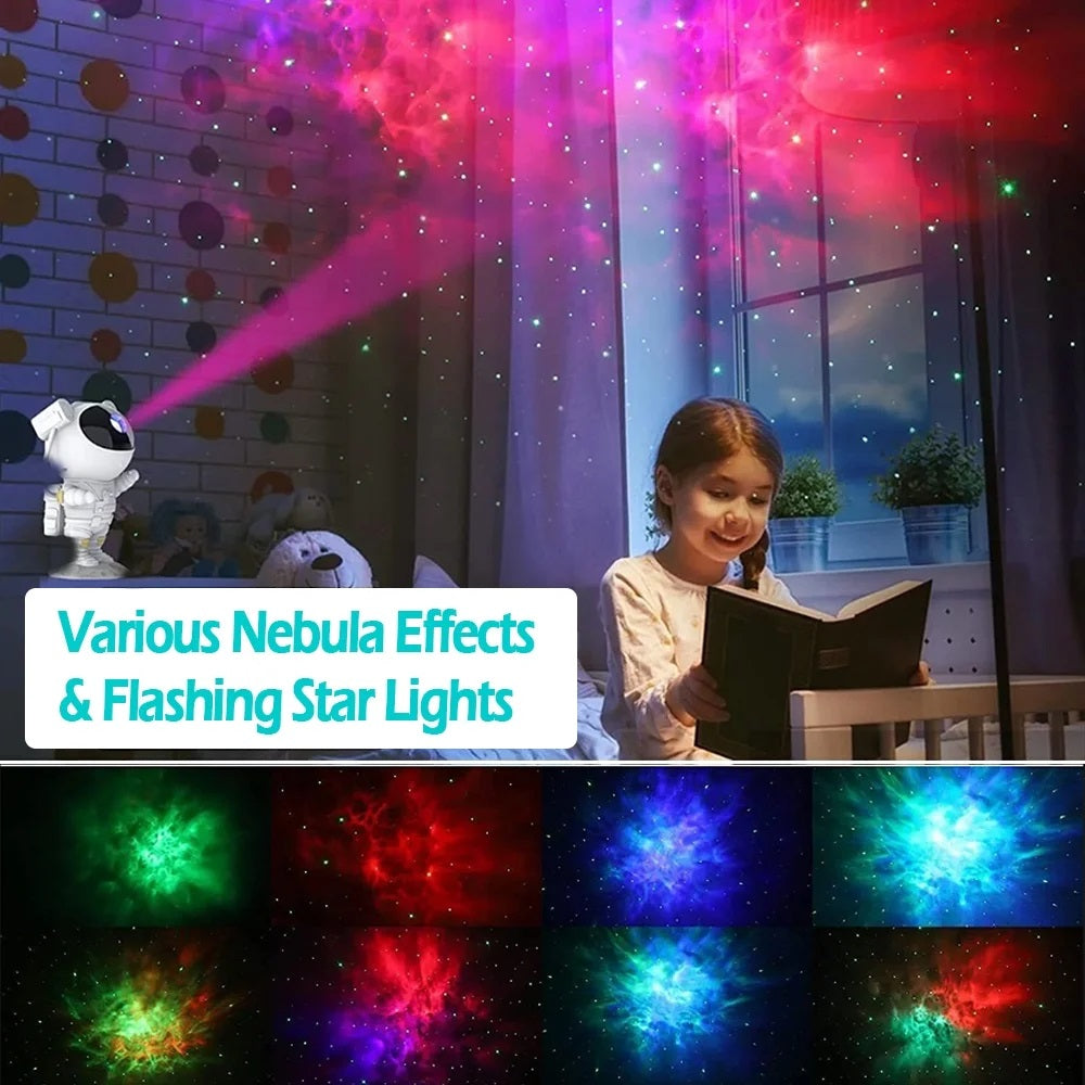 Astronaut Galaxy Projector Lamp with Remote