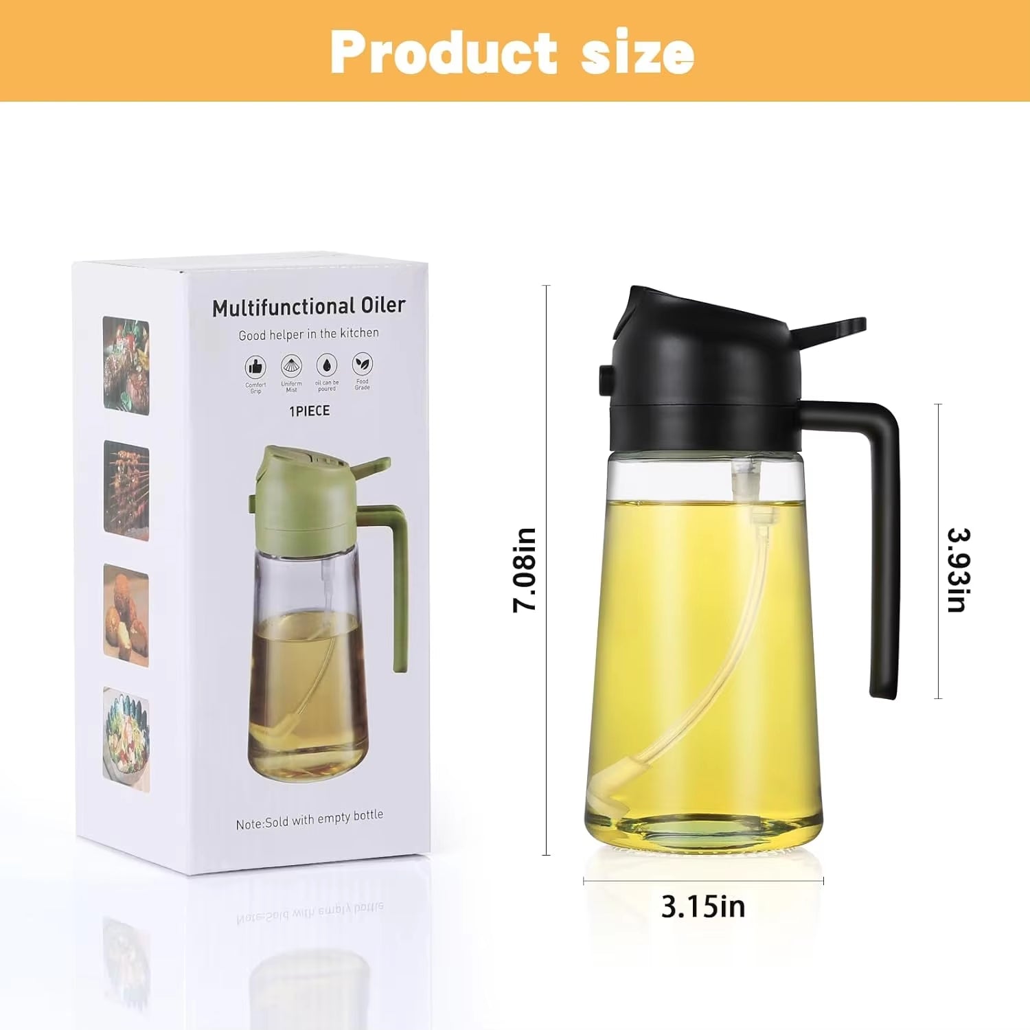 Oil Dispenser with Brush