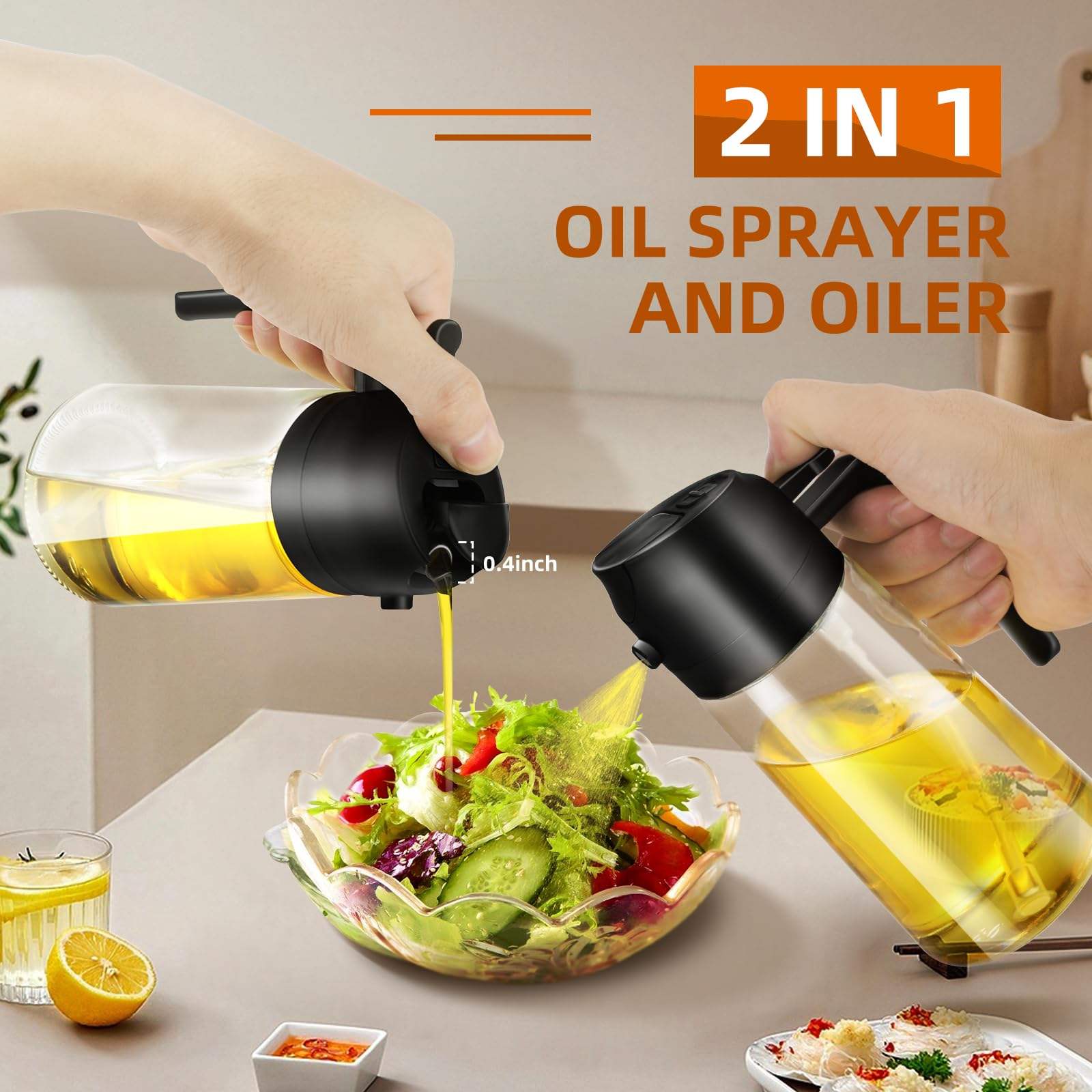 Oil Dispenser with Brush