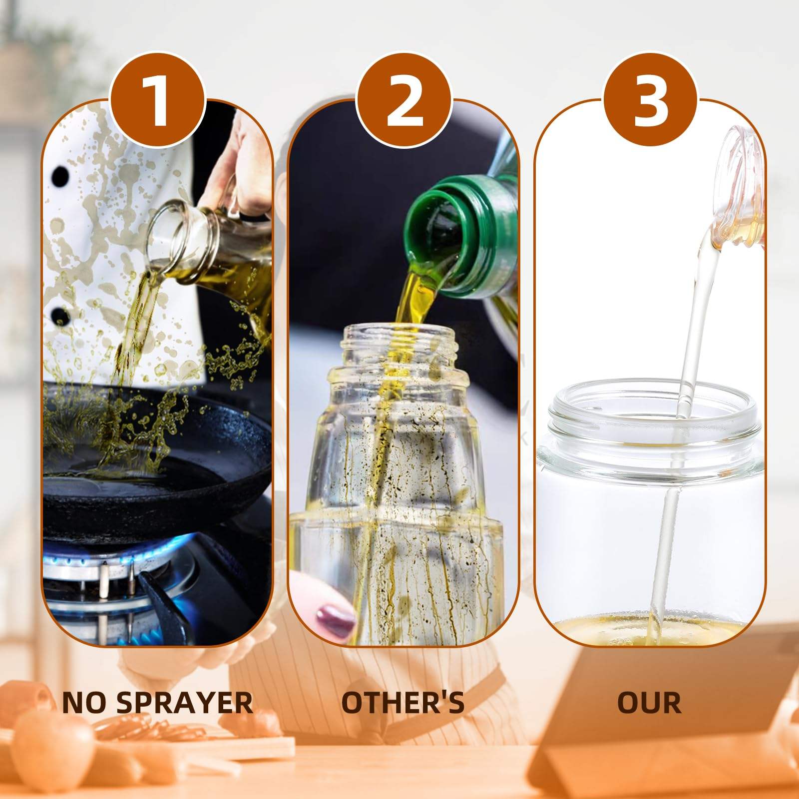 Oil Dispenser with Brush
